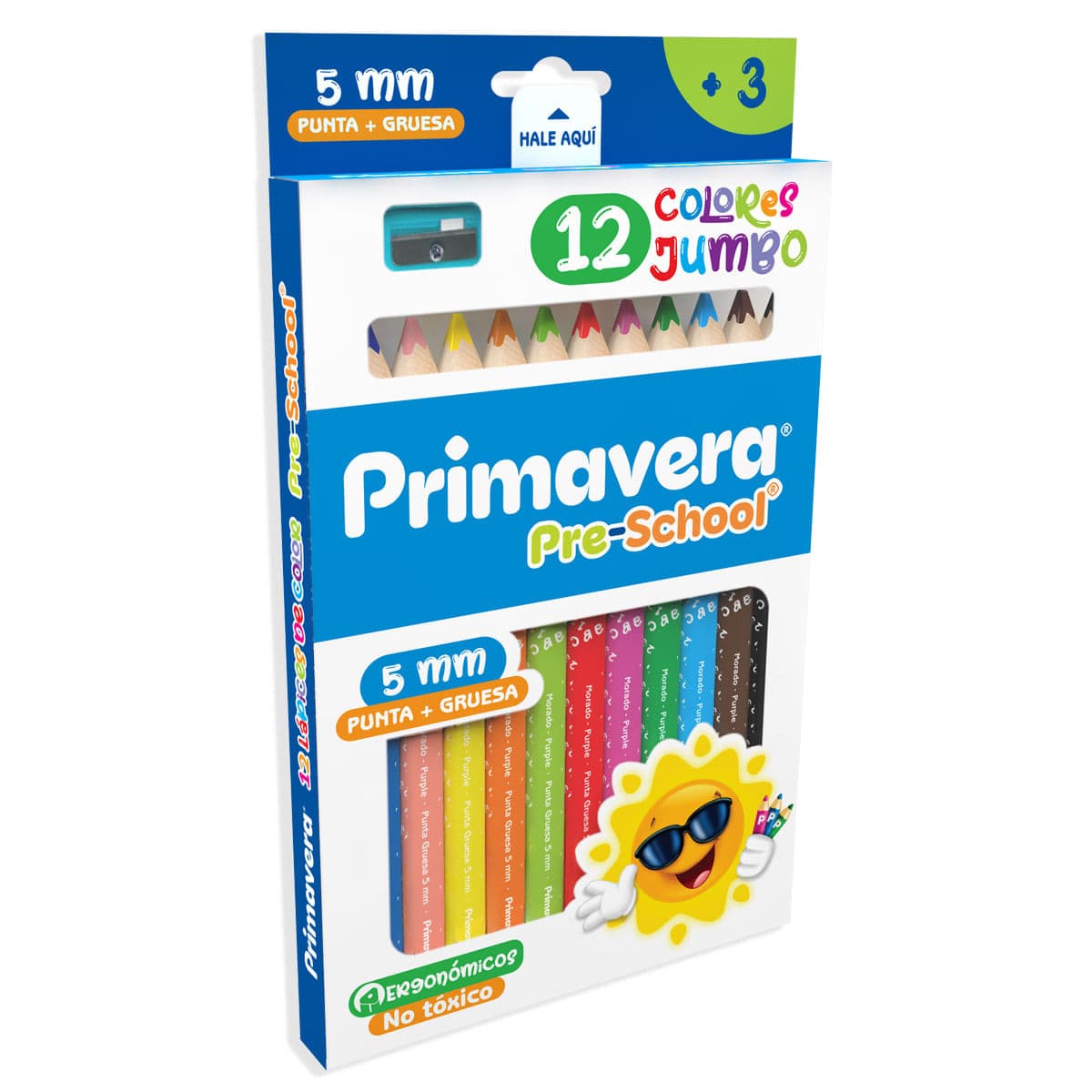 Colores Primavera Pre-School Punta Gruesa x 12