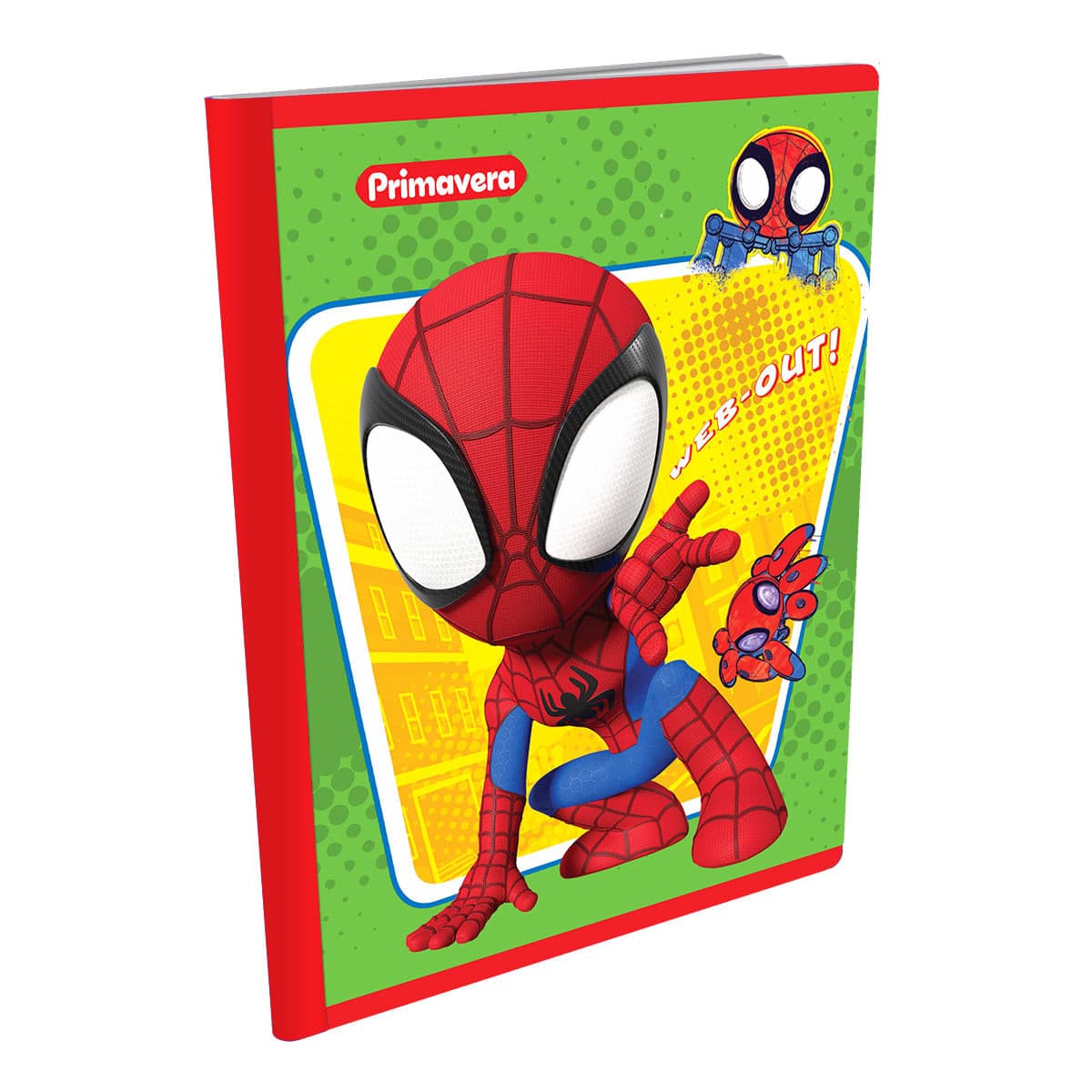 Cuaderno Cosido 100 Hojas Primavera Cuadriculado Spidey