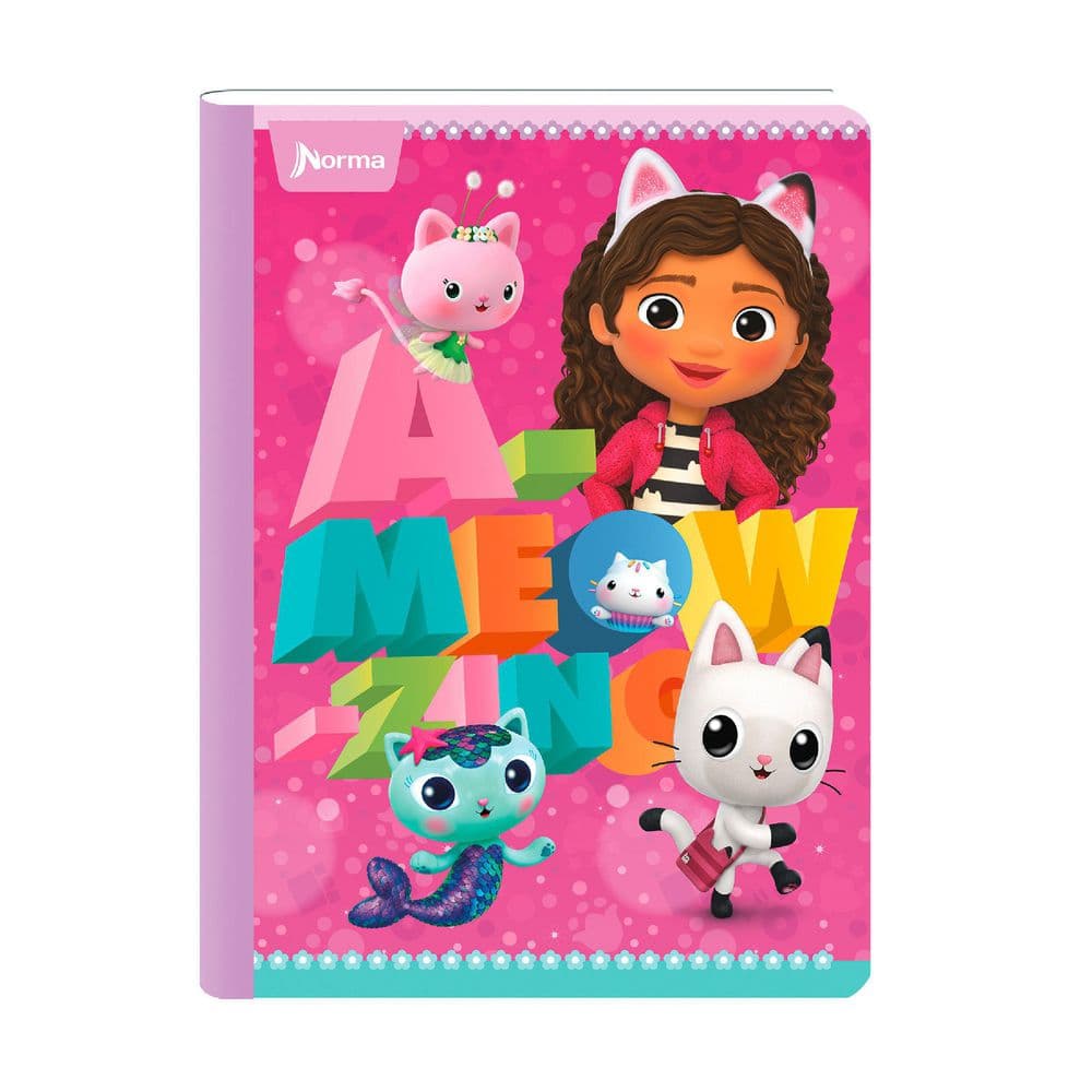 Cuaderno Cosido 100 Hojas Media Carta Cuadriculado Gabby's Norma Caja x 30