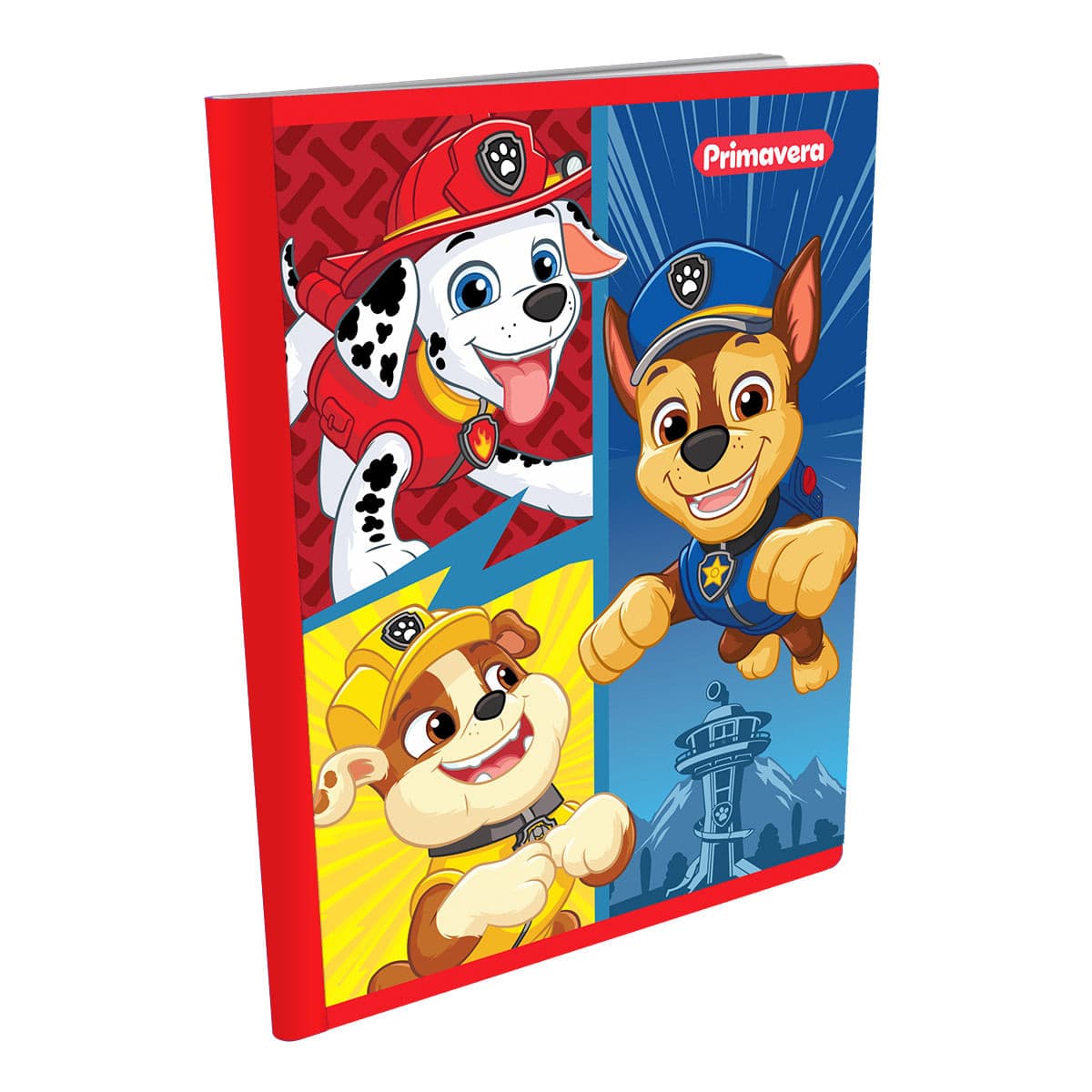 Cuaderno Cosido 100 Hojas Primavera Cuadriculado Paw Patrol Niño
