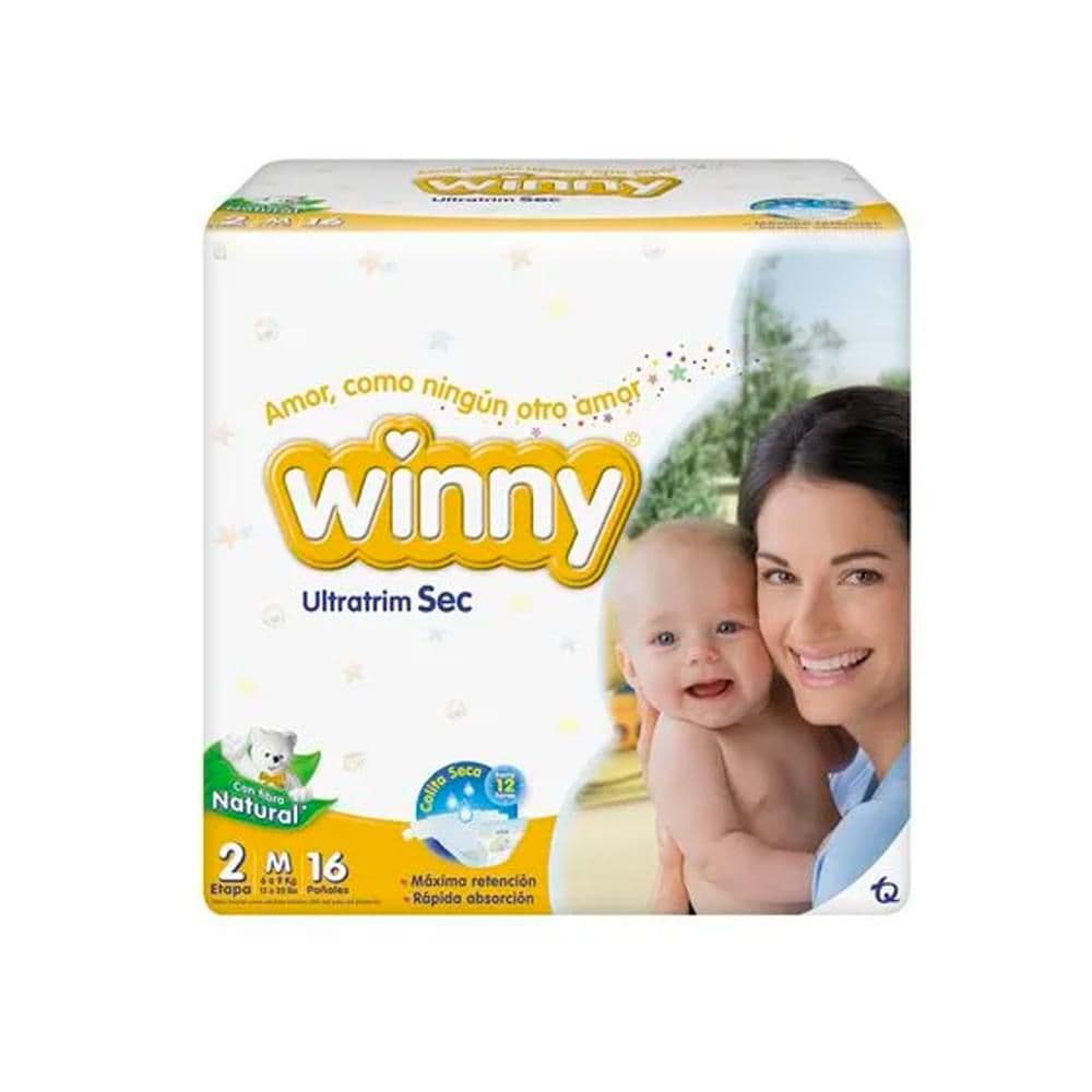 Pañales Winny Etapa 2 x 16 Unidades, 12 Paquetes