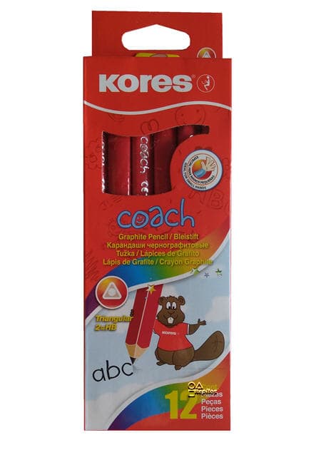 Lápiz Jumbo Negro Kores x 12