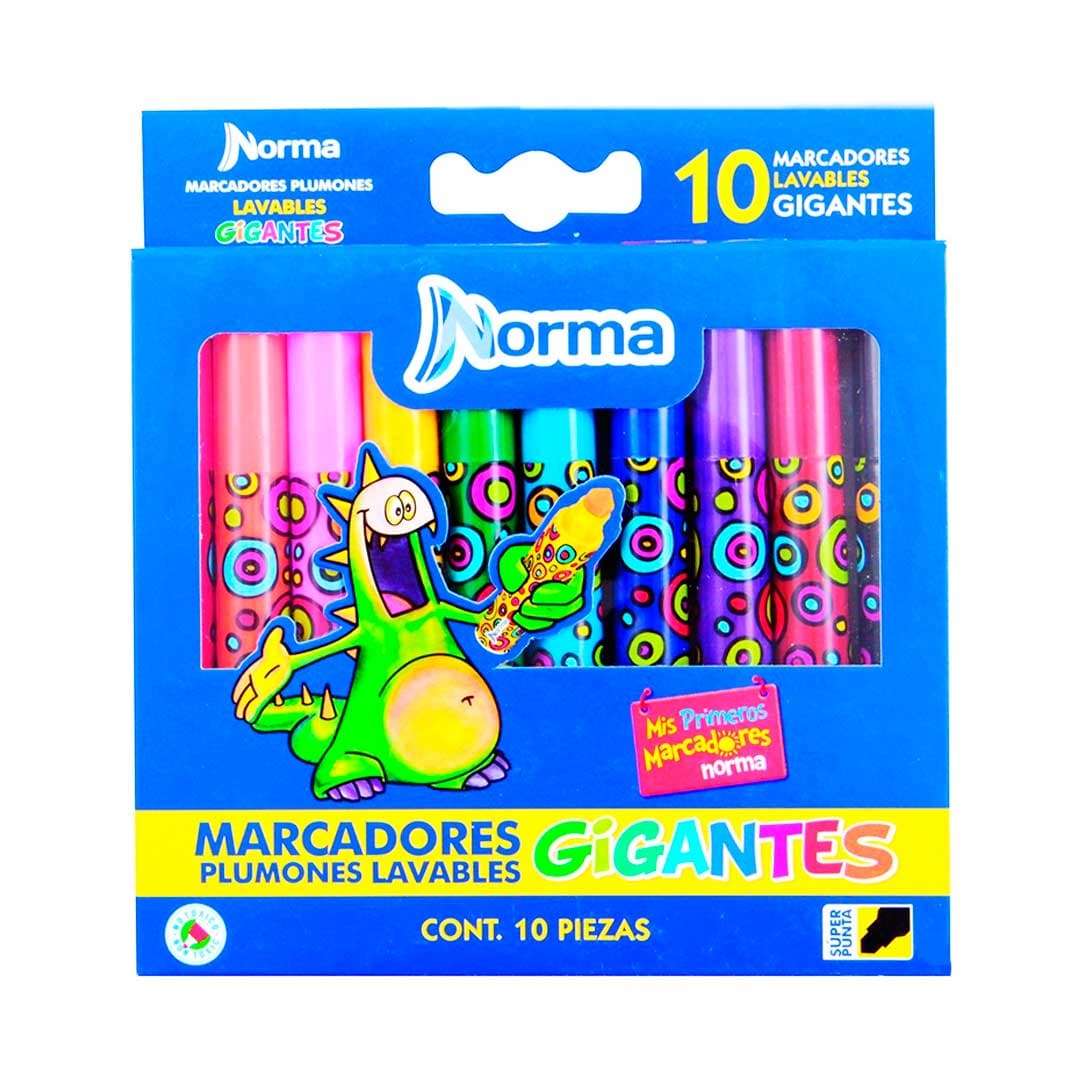Plumón Lavable Gigante Norma x 10