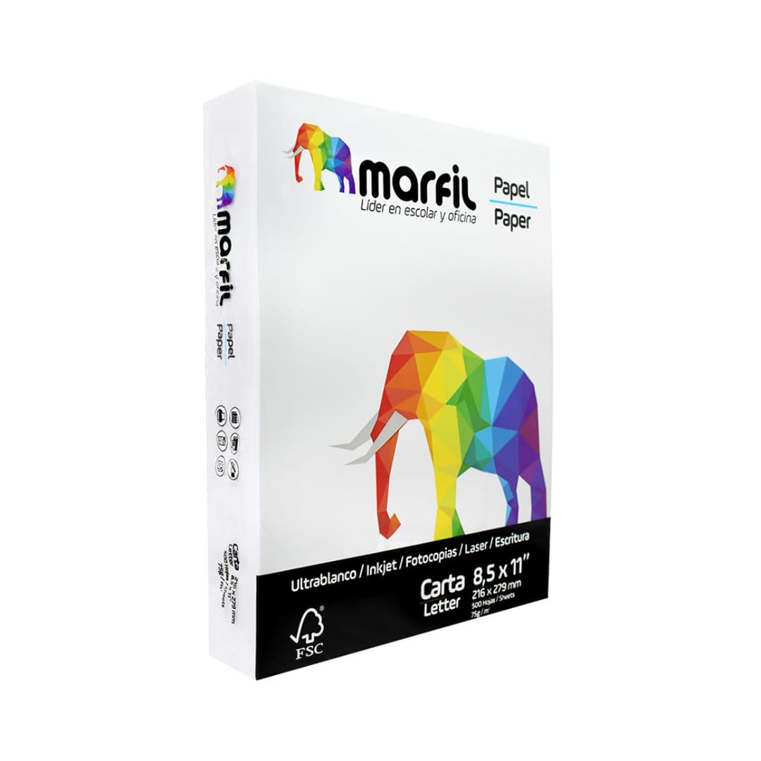 Resma de Papel Carta Marfil