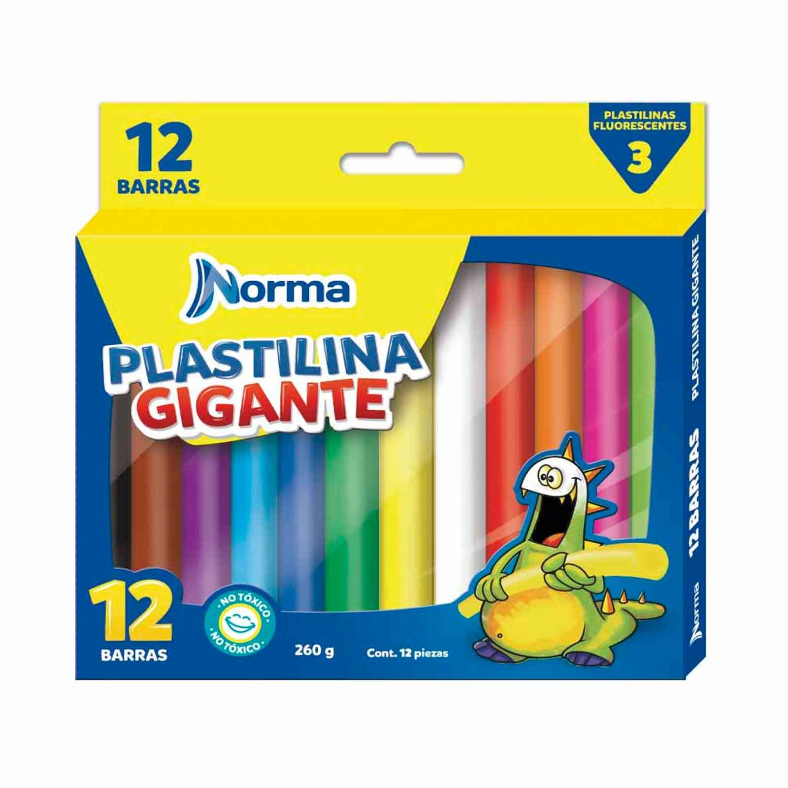 Plastilina Norma Jumbo x 12