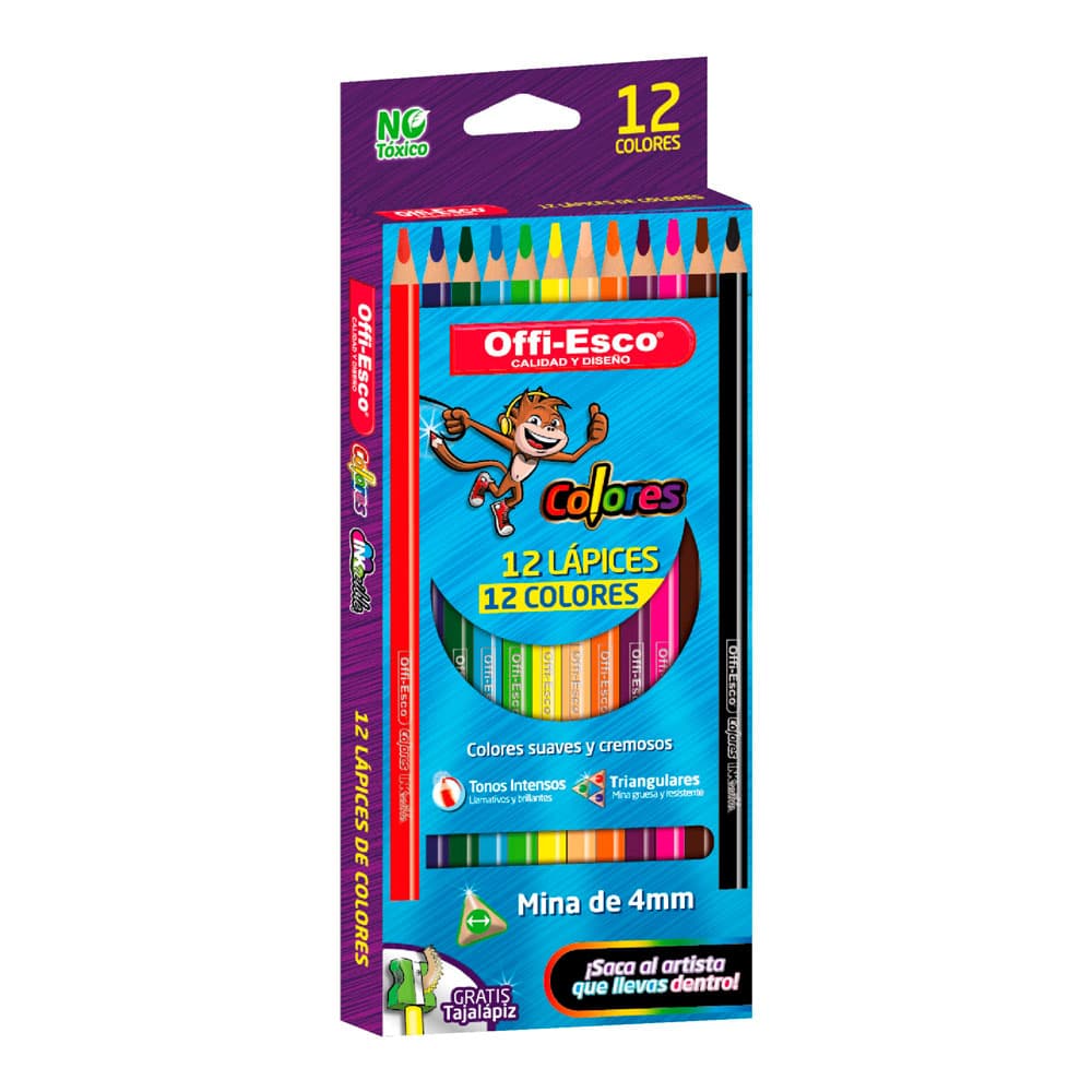 Colores Offi-Esco x 12 de 1 Punta