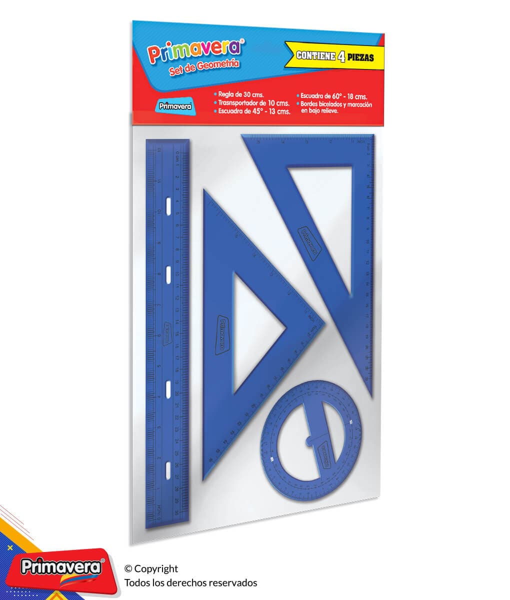 Kit Geométrico Primavera Rígido 4 Piezas