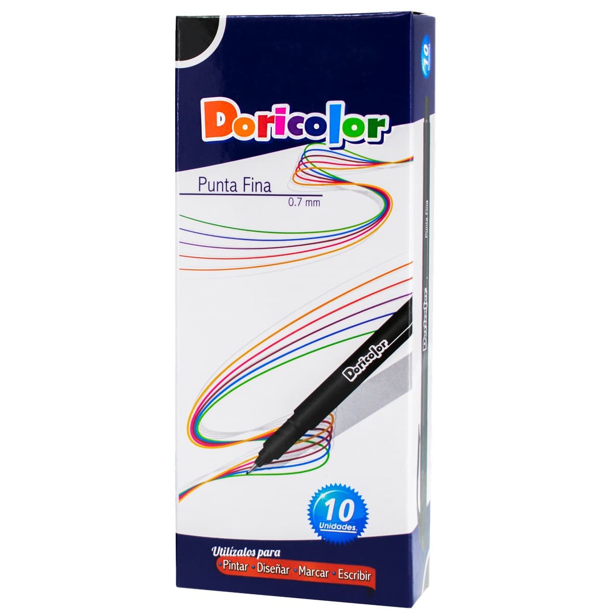 Micropunta Doricolor Azul x 10