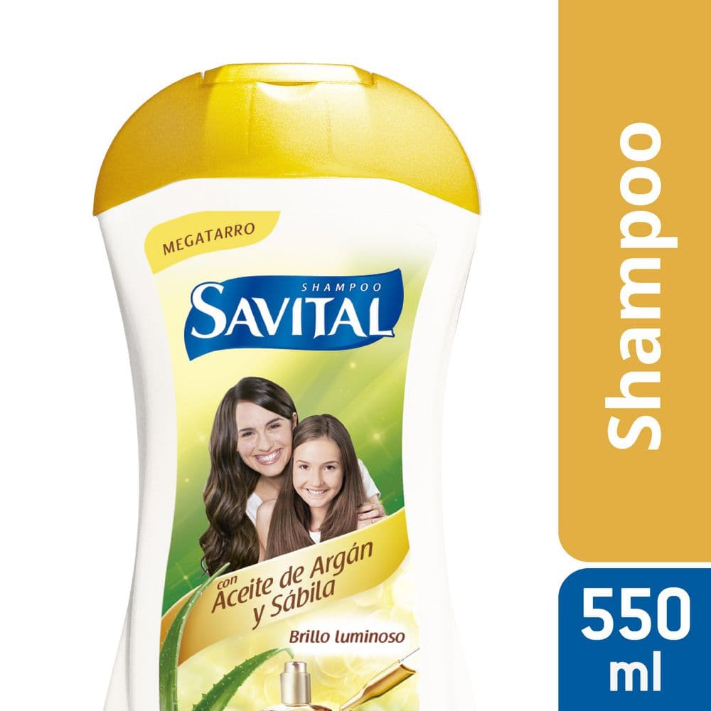 Shampoo Savital Aceite de Argán 550 ml