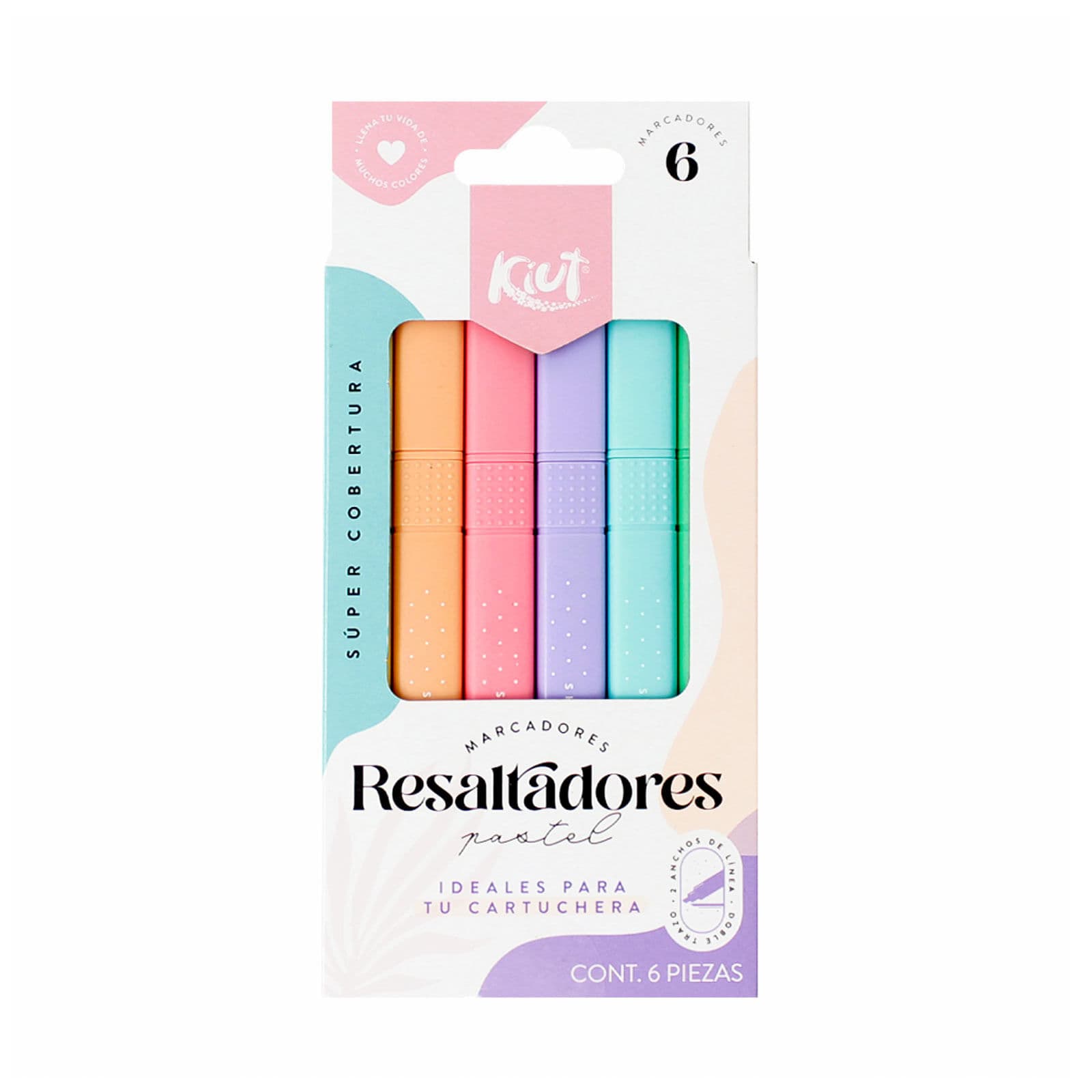 Resaltador Norma Kiut Pastel x 6