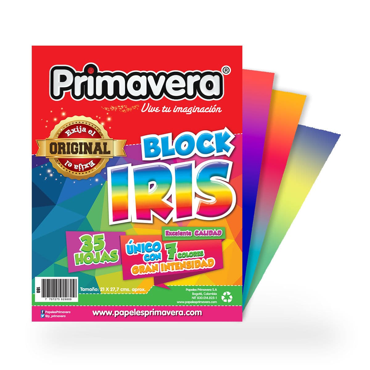 Block Iris Primavera 35 Hojas - Caja x 120