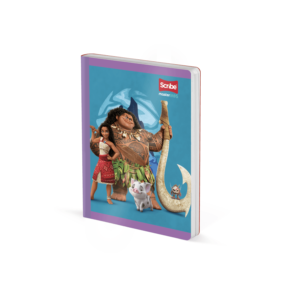Cuaderno Cosido 100 Hojas Intermedio Cuadriculado Moana Scribe Caja x 30