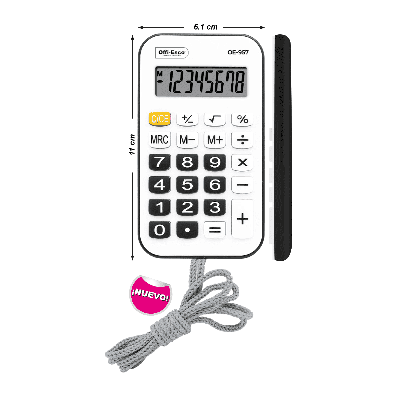 Calculadora de Bolsillo con Cordón (Ref. OE-957)