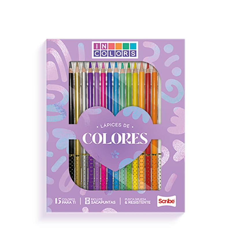 Colores Scribe Incolor x 15 de 1 Punta