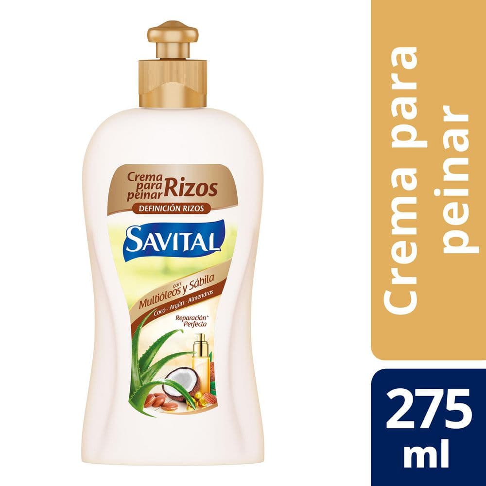 Crema para Peinar Savital Multioleos Rizos 275 ml