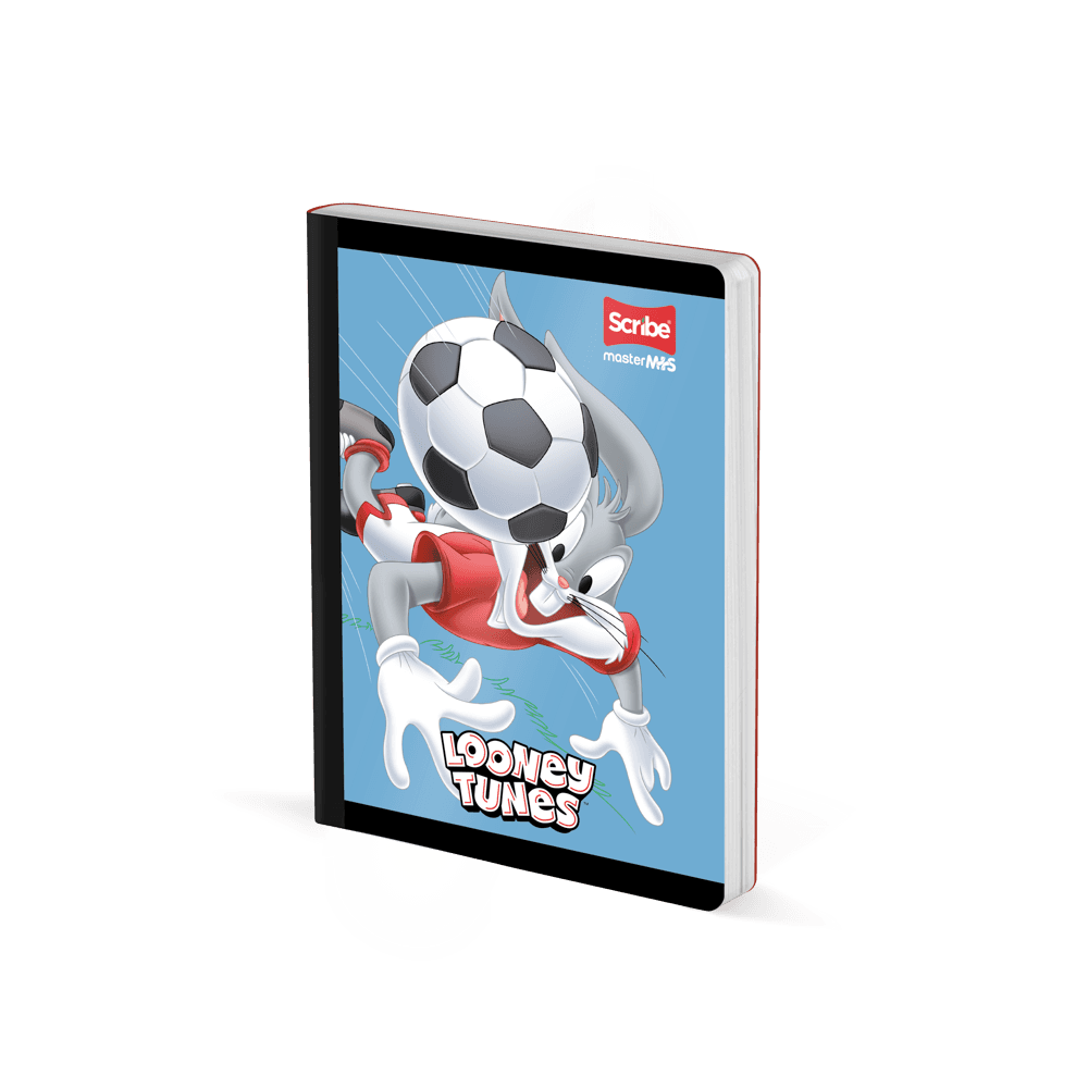 Cuaderno Cosido 100 Hojas Intermedio Cuadriculado Looney Tunes Scribe