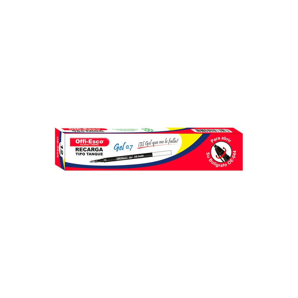 Esfero Retráctil en Gel x 12 (Ref. OE-044)
