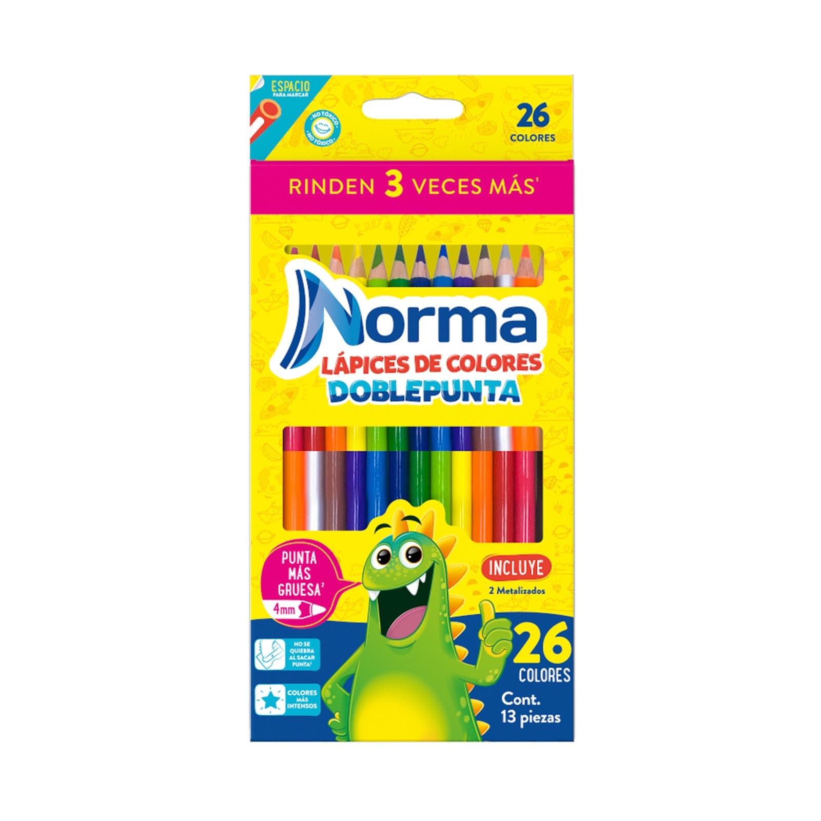 Colores Norma x 13 de 2 Puntas