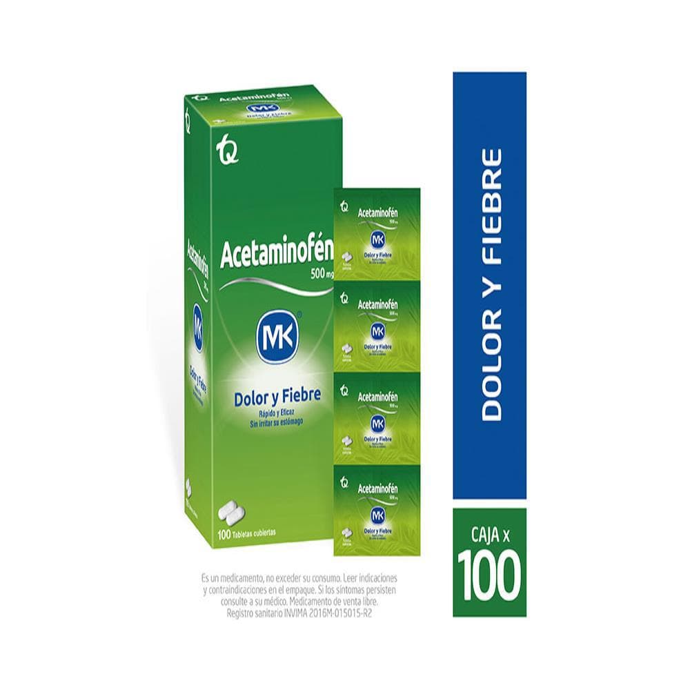 Acetaminofén MK x 100