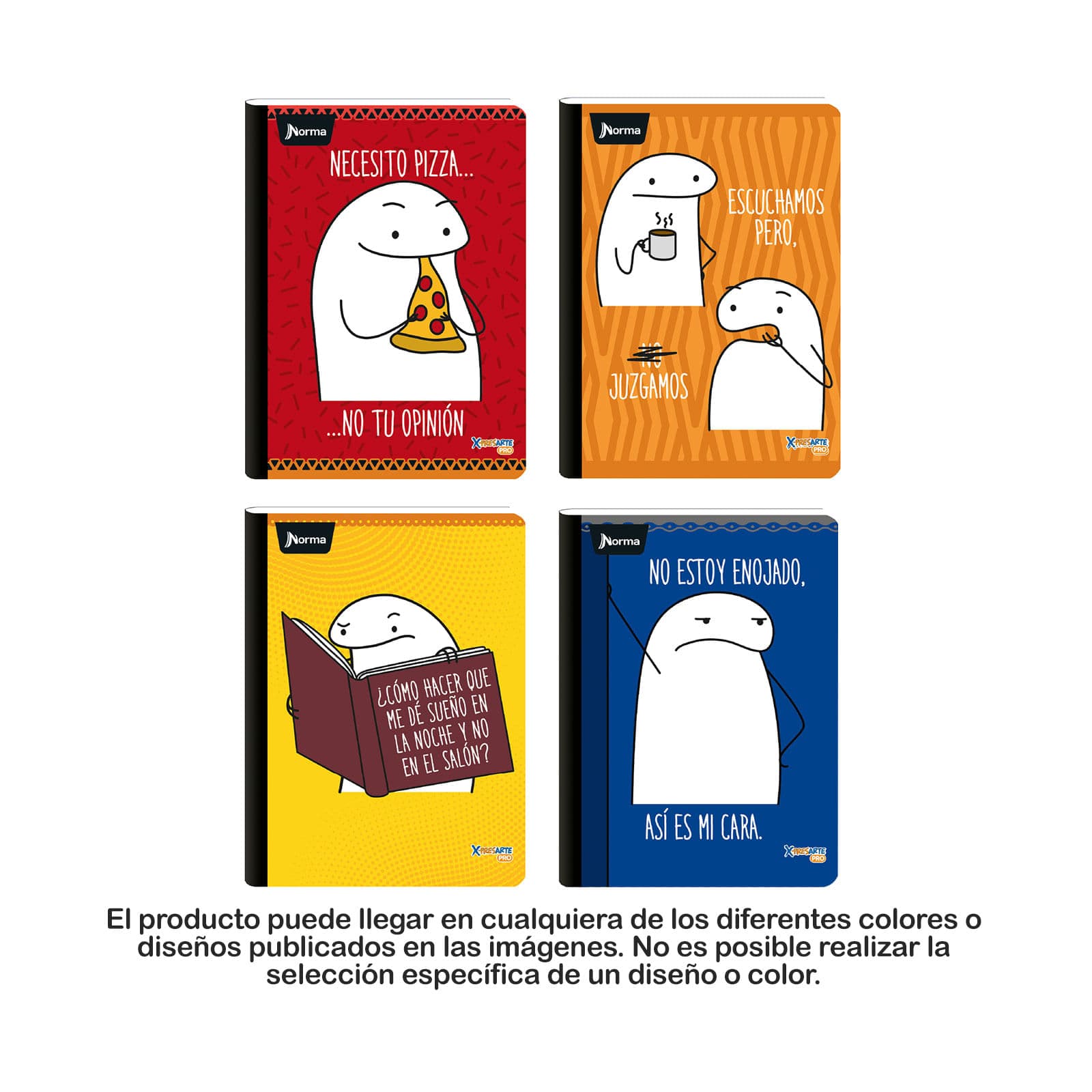 Cuaderno Cosido 100 Hojas Intermedio Cuadriculado Memes Norma Caja x 30