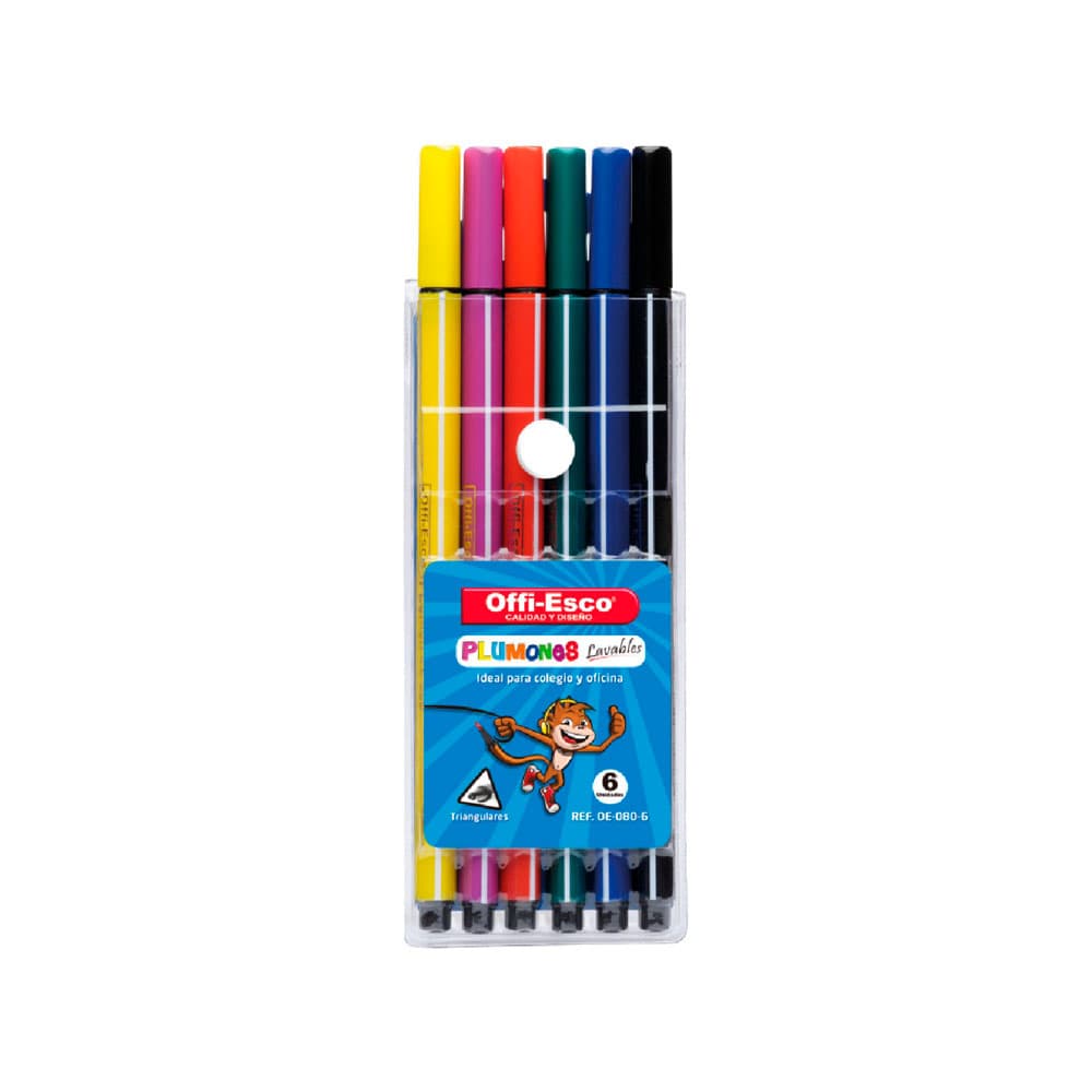 Plumón Lavable Offi-Esco x 12