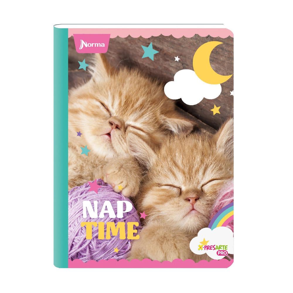 Cuaderno Cosido 100 Hojas Intermedio Cuadriculado Cats Norma Caja x 30