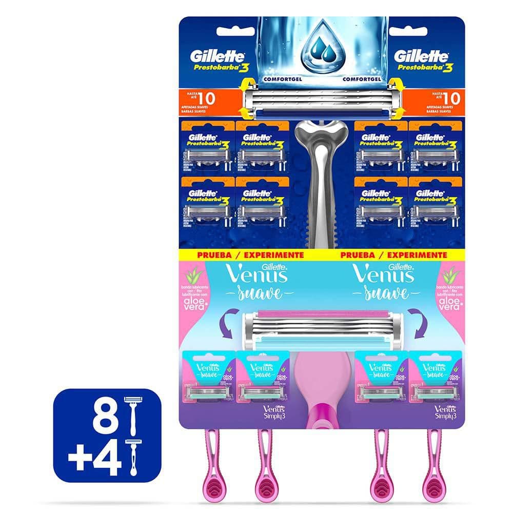 Prestobarba Gillette Max 3 y Venus x 12