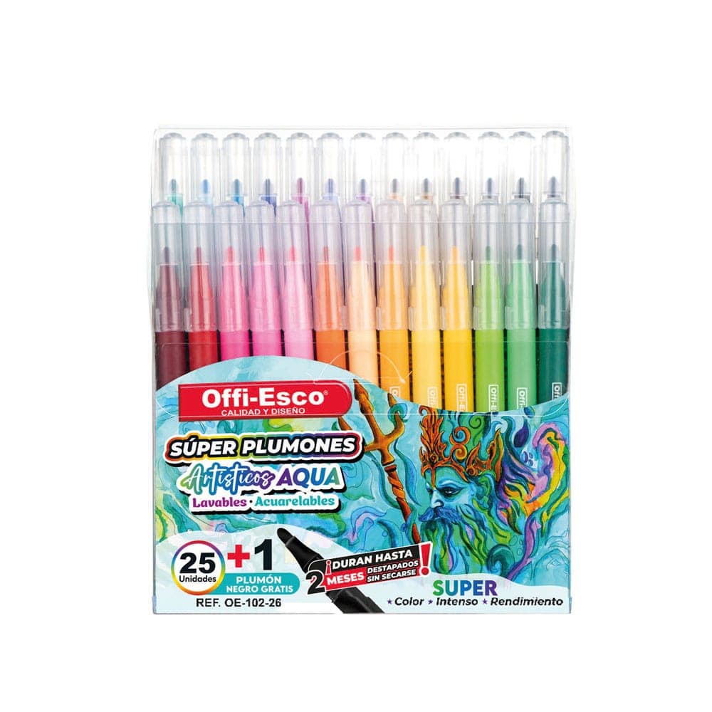 Plumón Lavable Offi-Esco x 13
