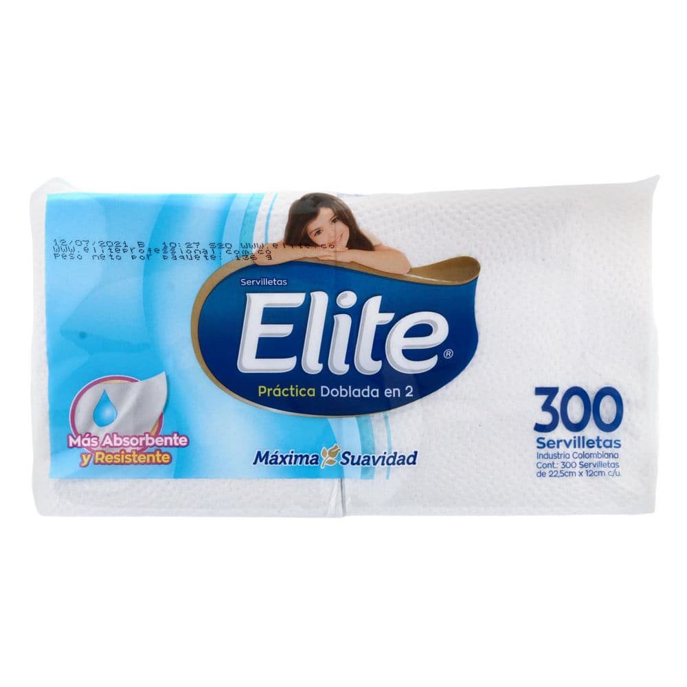 Servilletas Elite x 300, Paca x 15