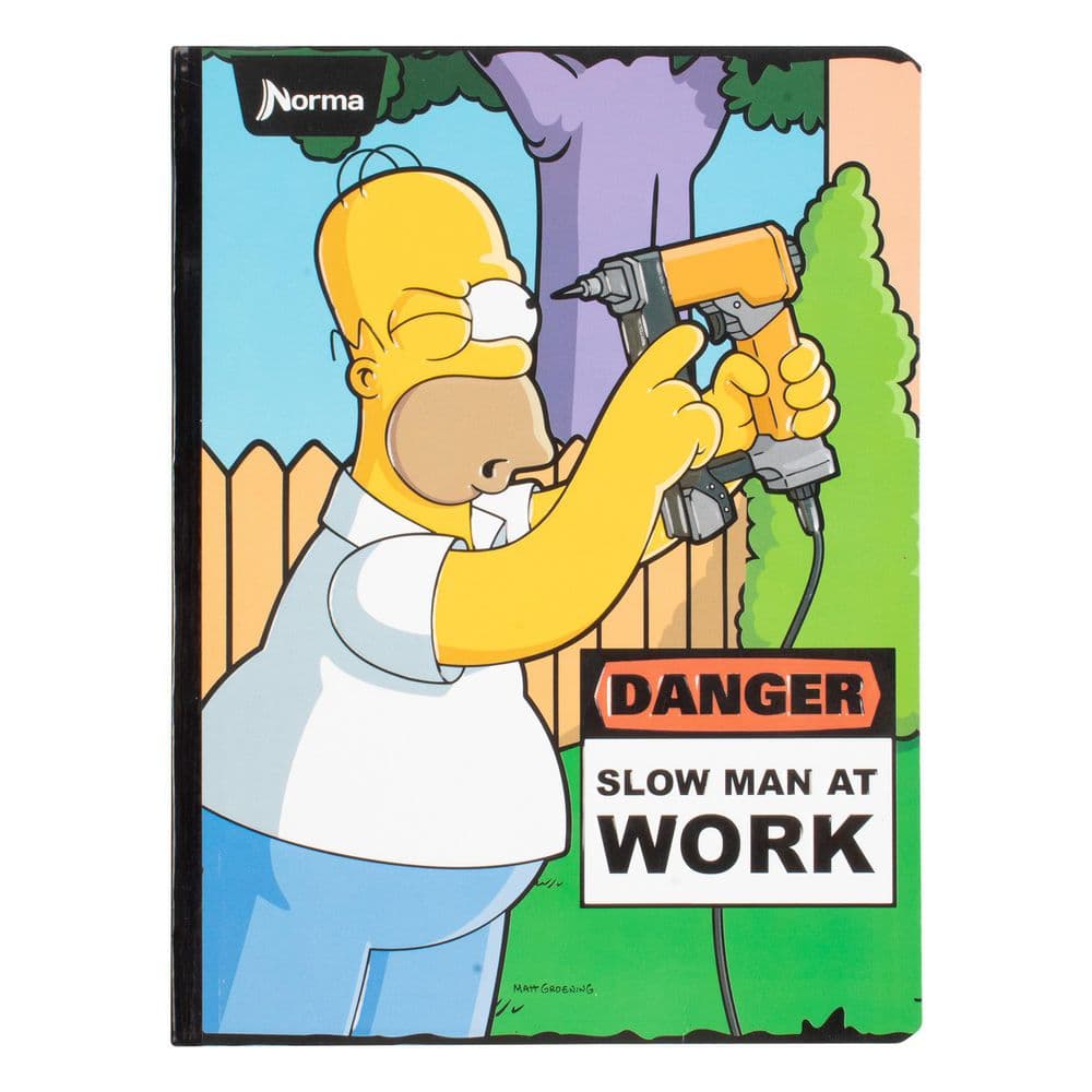 Cuaderno Cosido 100 Hojas Intermedio Cuadriculado Simpson Norma Caja x 30