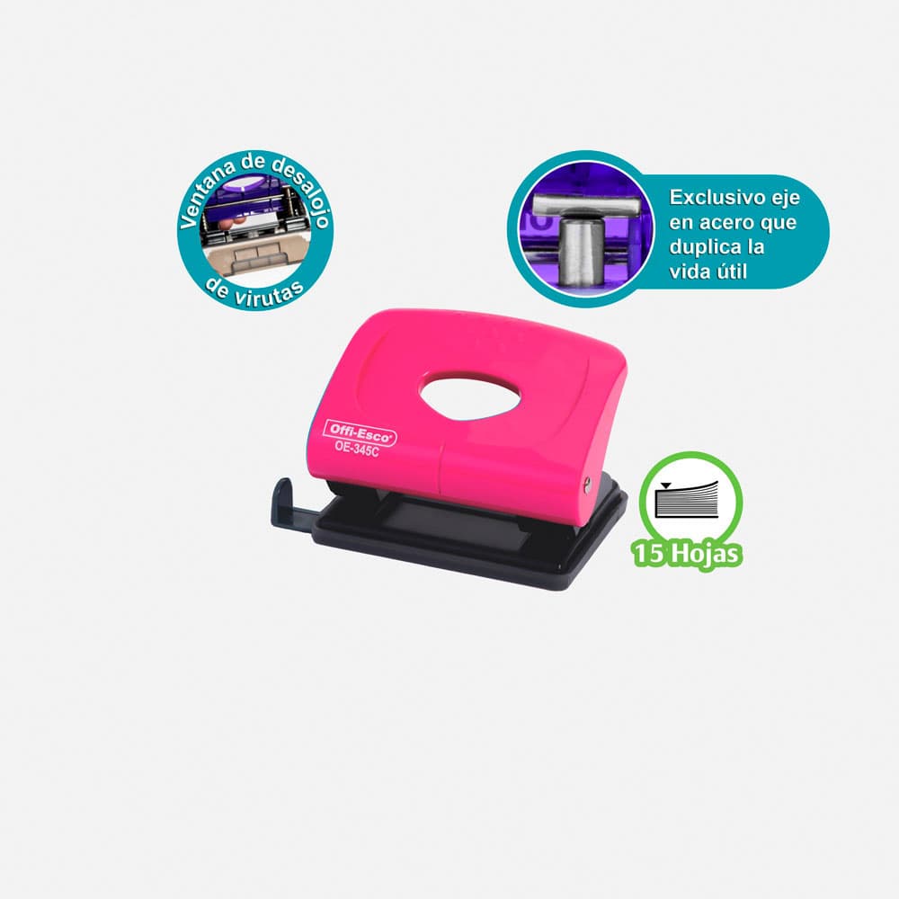 Perforadora de 2 Huecos Mediana Candy Offi-Esco