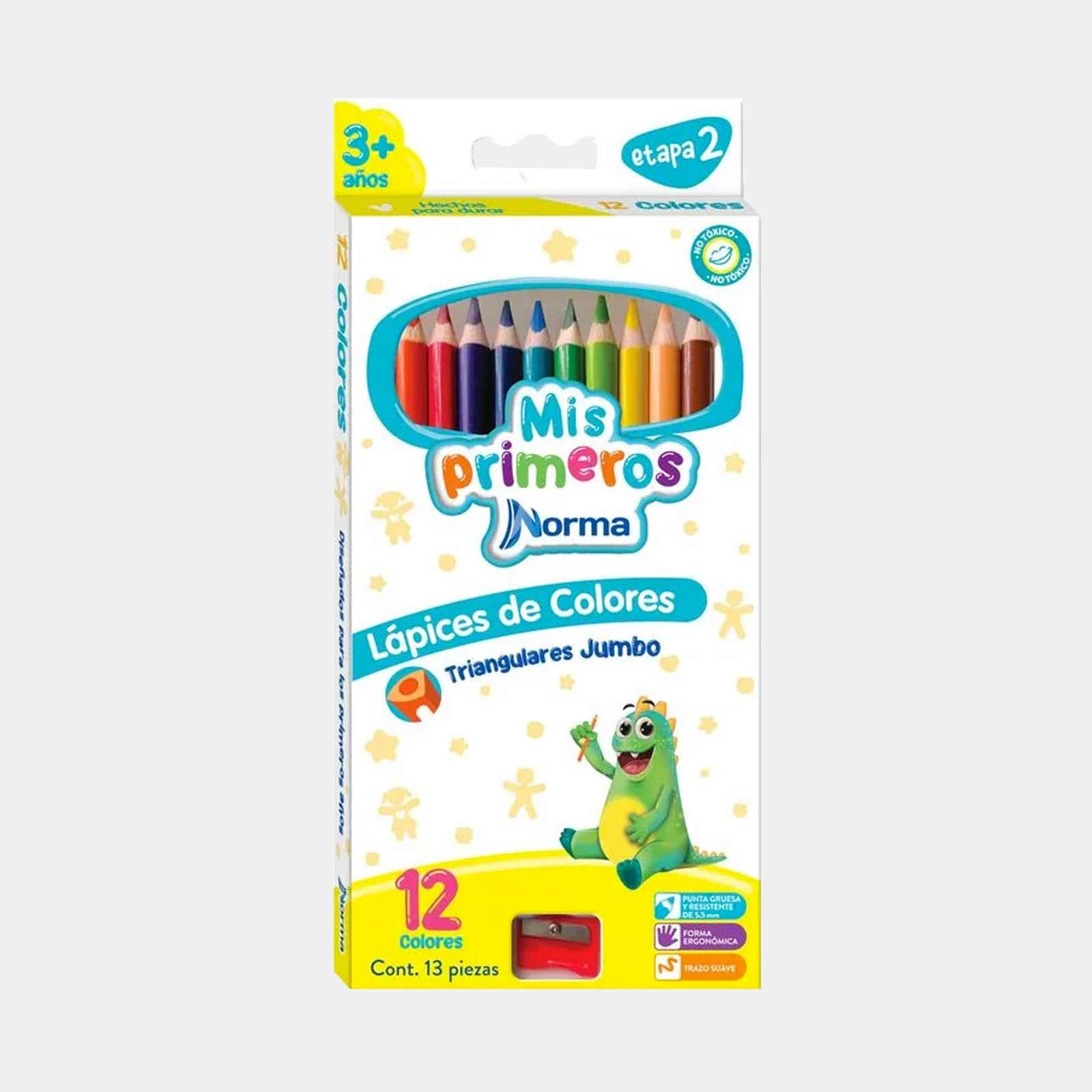 Colores Norma Gigantes Triangulares x 12