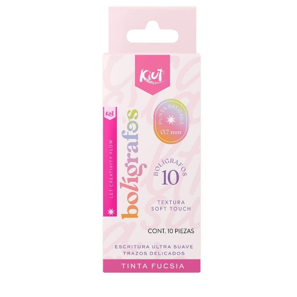 Esfero Norma Kiut Retráctil Fucsia x 10