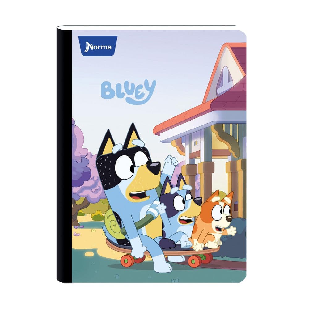 Cuaderno Cosido 100 Hojas Media Carta Cuadriculado Bluey Norma Caja x 30