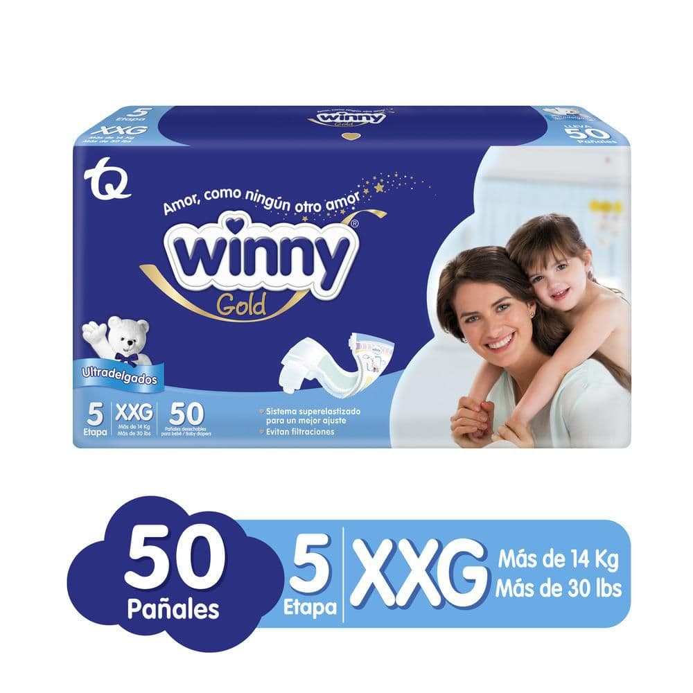 Pañal Winny Etapa 5 x 50 unidades, 4 paquetes