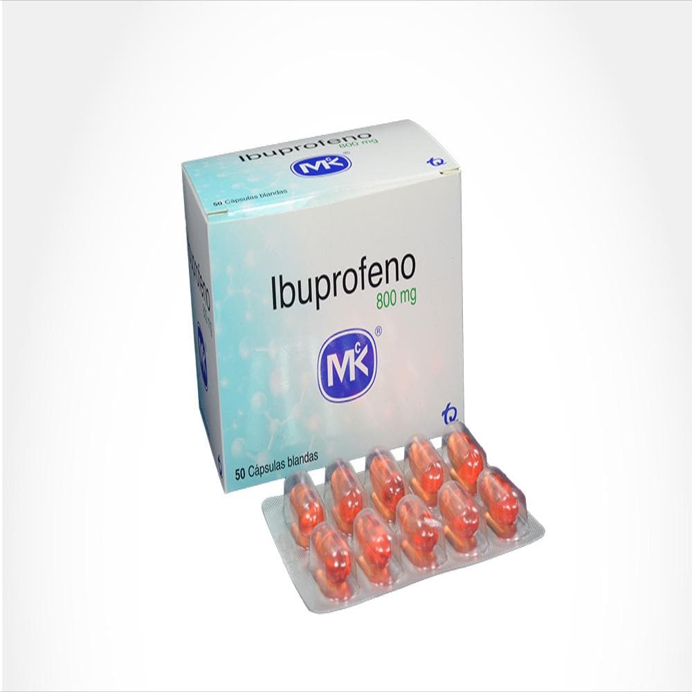 Ibuprofeno 800 MK Cápsula Líquida x 30