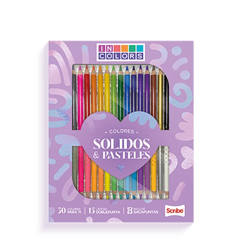 Colores Scribe Incolor x 15 de 2 Puntas