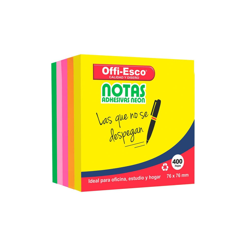 Taco de Notas de Color 400 Hojas