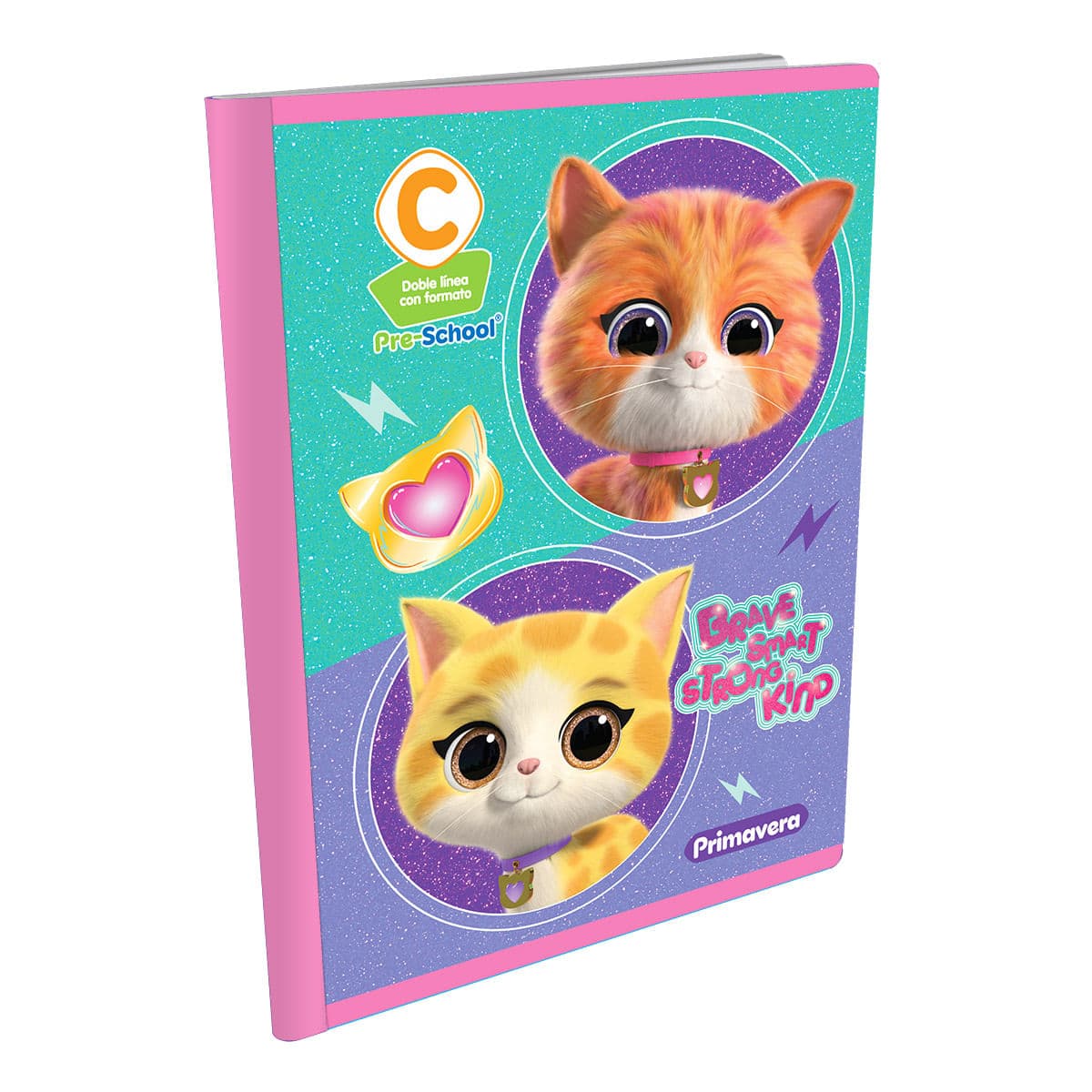 Cuaderno Cosido 100 Hojas Primavera Rayado Kitties