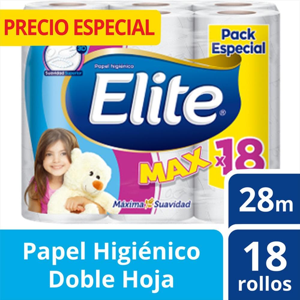 Papel Higiénico Elite Max 2 Hojas x 30