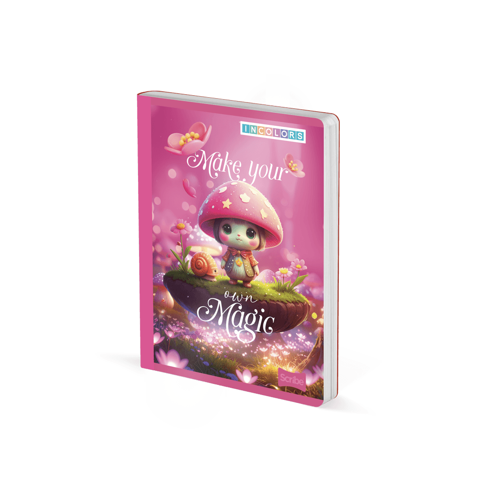 Cuaderno Cosido 100 Hojas Media Carta Cuadriculado Incolor Piedras Scribe