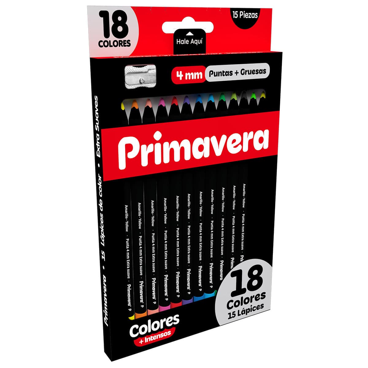 Colores Primavera Black x 12 de 1 Punta