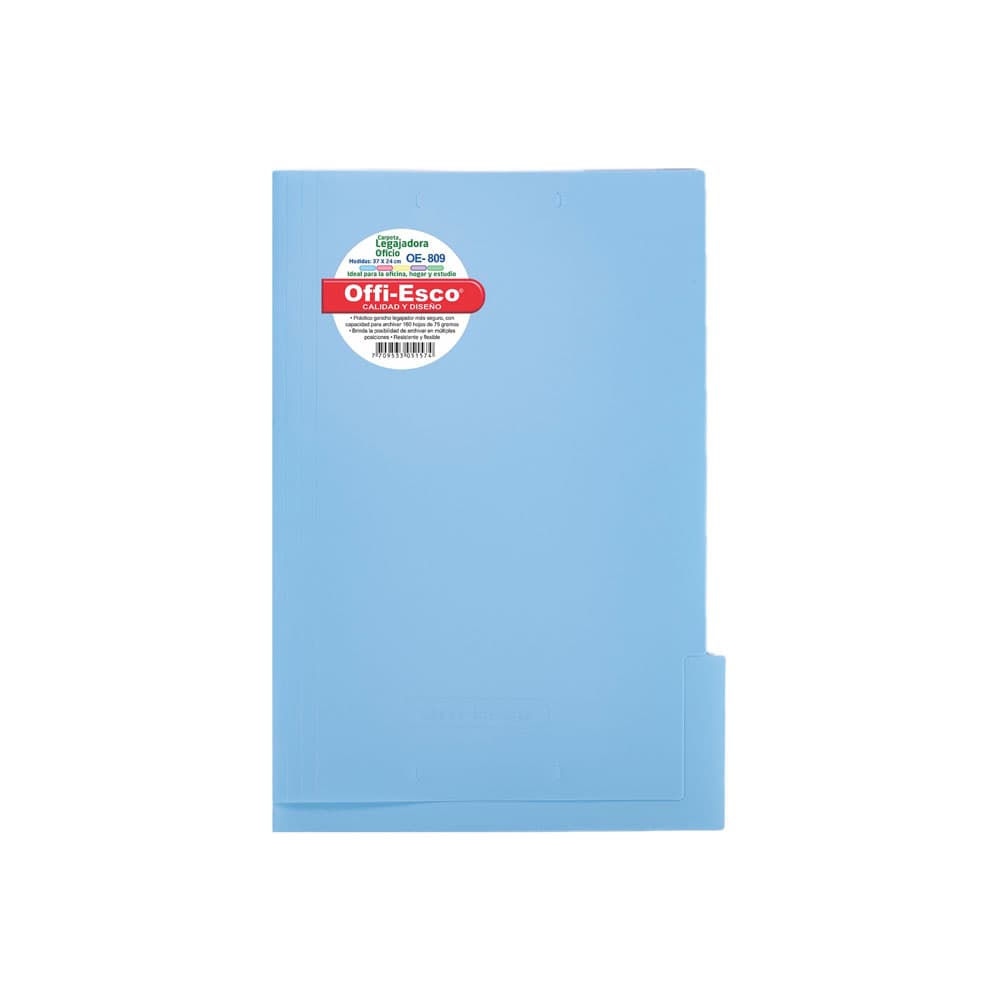 Carpeta Colgante Plástica Azul
