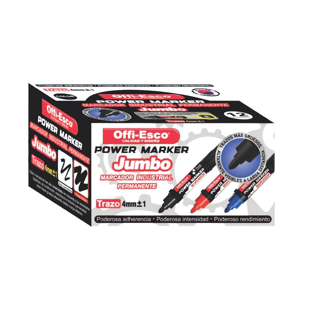 Marcador Permanente Azul x 12 (Ref. OE-520)
