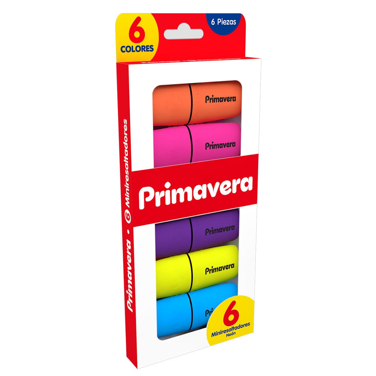 Resaltador Primavera Mini Neón x 6