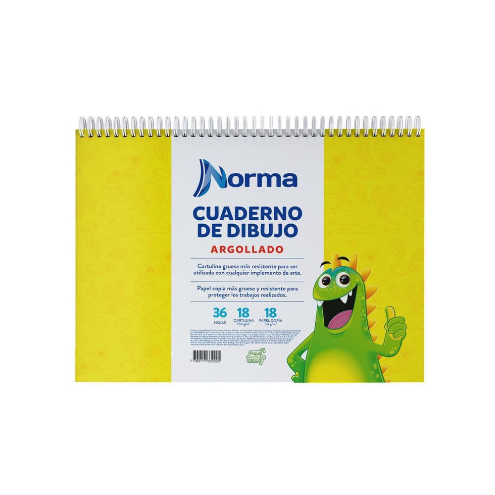 Cuaderno de Dibujo Grande Doble Cero Norma