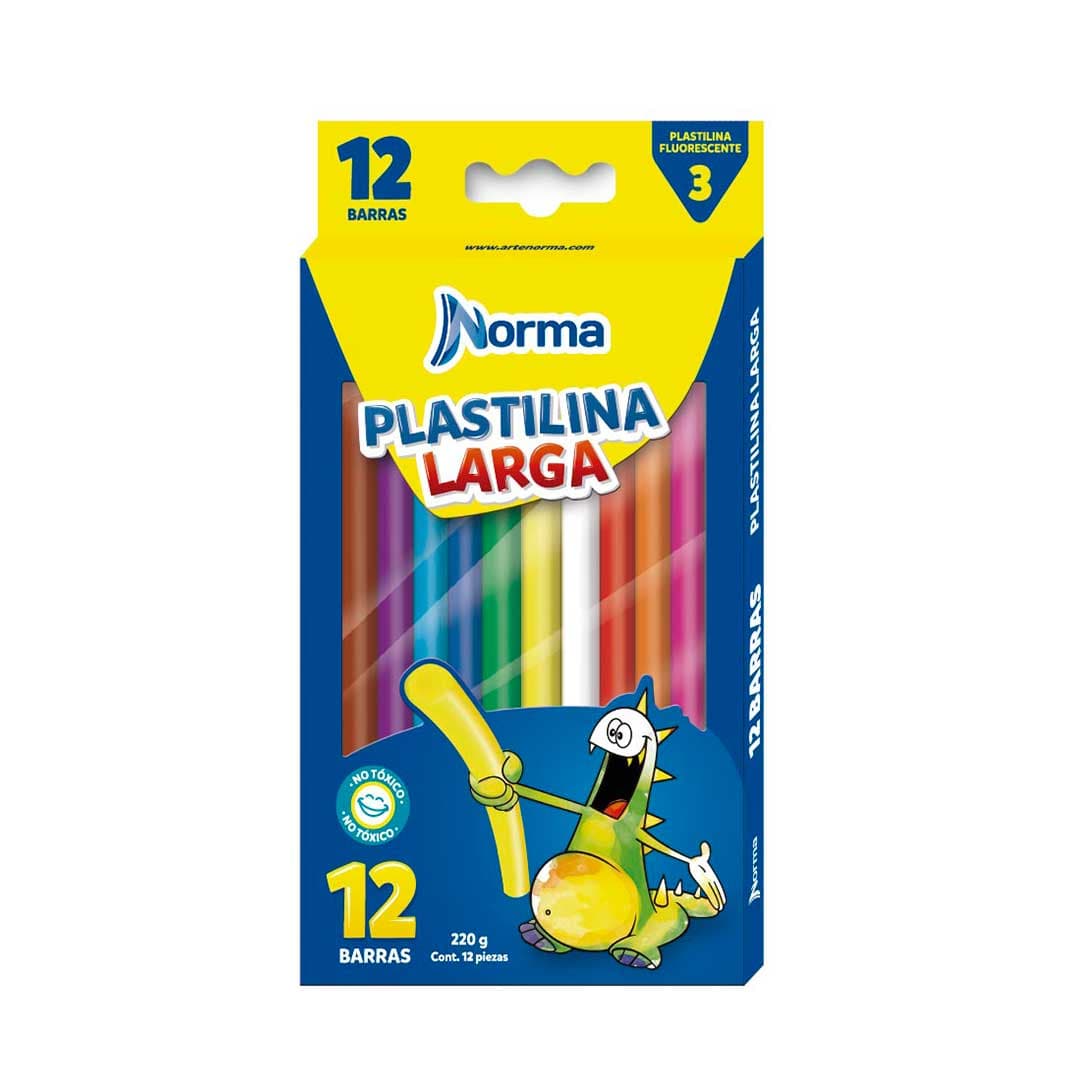 Plastilina Norma Larga x 12