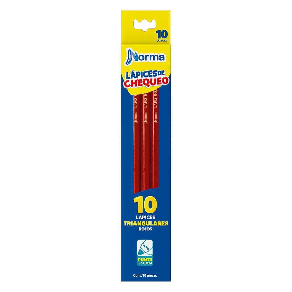 Lápiz Rojo Norma x 10