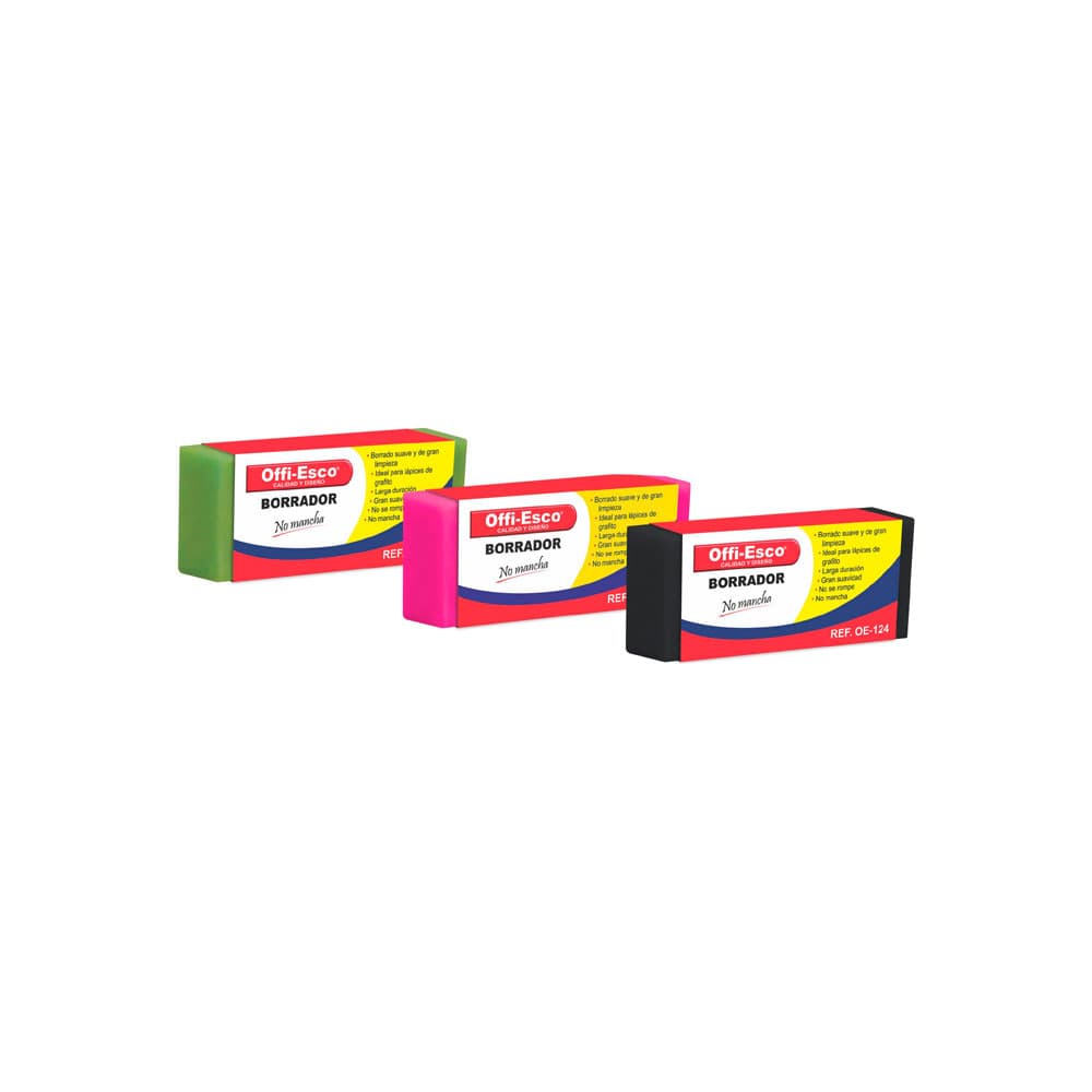 Borrador Negro x 20 (Ref. OE-124)